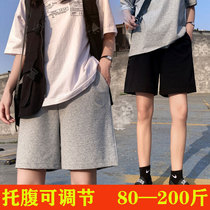 Pregnant women summer shorts wear thin belly casual wide leg pants plus size 200kg loose leggings