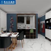 Smiccara White Modern Simple Wall Floor Tiles Nordic Wall Tiles Toilet Tile Background Wall 800*800