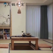 Meihe and Room Beech Wood card table tatami tea table Kang table Japanese tea table low table solid wood table small coffee table deposit