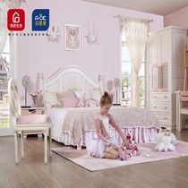 A-OK Favourite Childrens Bed Princess Bed Solid Wood Children Bedroom Single Bed DNA01-15