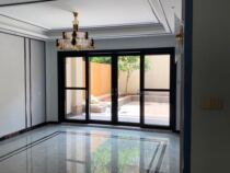 Tooda doors and windows Full house Custom glass partitions 129-100 series Heavy three-rail sliding doors in tribute