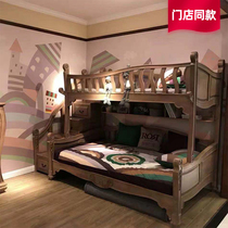 Blue tribe pure solid wood water-based paint bunk bed solid wood bed modern simple childrens VA1066132