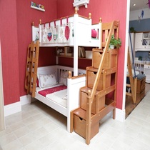 Stars and stars solid wood childrens bed VIF11(M) high and low child mother bed residential furniture