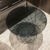 Easy and beautiful overall office furniture Nordic wind minimalist fashion glass tea table personality glass countertops a few edges a few