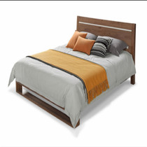 Renhao custom furniture Overall home simple modern Nordic bedroom double bed