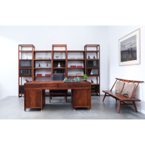 Reviewing pear triad desk African Rosewood black acid branch brass