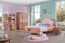 Barbiter sandalwood pure solid wood No paint green and environmentally-friendly children shells Music writing desk attached cabinet