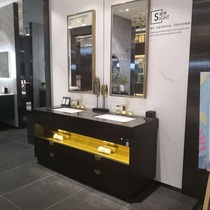 Bathroom cabinet combination modern simple washbasin bathroom cabinet (including mirror) PR956 deposit