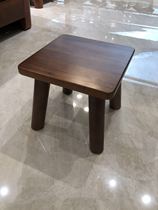 Nordic E Home Solid Wood Small Square Bench Portable Small Home Outdoor