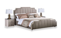 DE RUCCI Mu Si simple modern luxury leather stitching large family Gotia bedstead BCG1-021
