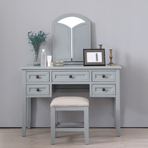 Luxury family New all solid wood dresser ins Wind light luxury premium Net red bedroom minimalist makeup table storage