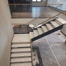 Lans DB826M Laurent Platinum stone Modern floating rock board Marble TV background wall tile