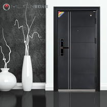 Meixin Security Door Elements Entry Door Household Steel Security Entry Door 8882 Smart Fingerprint Lock S10DZ116