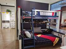 More love all solid wood furniture Youth Children childrens bed Boys Football Sports single bed DNA537-135
