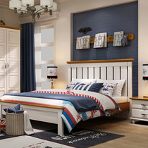 ABC Standard American Full Solid Wood Children's Bed Boys and Girls Junior Suite Single Bed 12 m