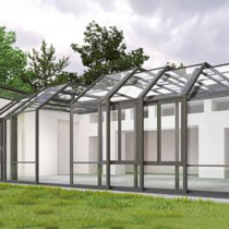 First and more doors and windows Yangguang house aluminum structure laminated tempered glass rain shed sealing balcony glass house Yangguang Room Custom