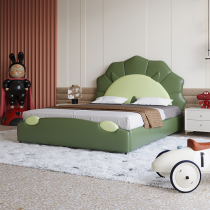 Pimas modern simple childrens cloth bed boys and girls solid wood single bed 1 5 meters Nordic childrens bed yy