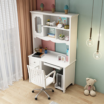 Pabasa new home desktop computer desk bookcase computer desk desktop home 1 2m white learning desk