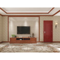 Hucrane Wooden Door Solid Wood Composite Door Mall with the same Floor Heating Special Bedroom Door Full House Custom Baking Lacquered Door W-HX33