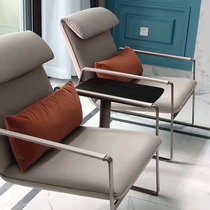 Debrahs Dai Bai Rui leisure chair Italian minimalist single sofa chair living room light luxury stainless steel