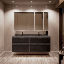 Takara standard Japanese enamel board Japanese bathroom cabinet combination modern simple toilet customization