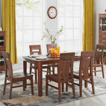 Bright furniture simple new Chinese dining chair living room home multi-person dining chair 858-4304-46