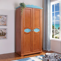 Bean Din Estate Two Doors Wardrobe Full Solid Wood North American Imported Red Oak Wood XYG02-2M