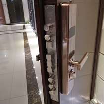 Looking forward to the security door (with five gold pieces with door cover) 81A1