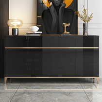 Fuyu Simple modern light luxury rock plate side cabinet Entrance cabinet High-grade gray minimalist tea cabinet Restaurant cabinet locker