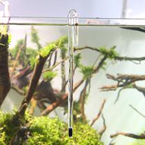 Adhesive hook fish tank thermometer aquarium special grass cylinder glass water temperature measurement water temperature with high precision