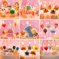 Party cake decorating children birthday gifts boys and girls gifts creative smokeless styling cartoon cute candle