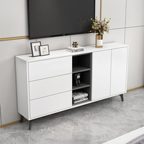 Nordic ultra-thin TV cabinet bedroom high cabinet narrow modern simple small family living room furniture simple lockers