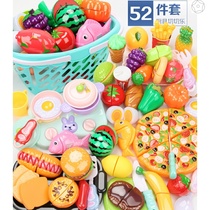 Baby vegetable paste 1-3 year old baby toy puzzle cut fruit props boy set cut vegetable magnetic vegetable