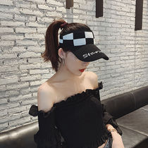 Hat womens summer empty top sun hat Korean version of sunscreen no top duck tongue sun hat sports running outdoor baseball cap