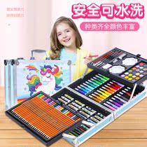 Childrens brush gift box Painting tool set Primary school students painting art school supplies Boys and girls birthday gifts