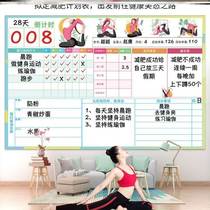 Personal development 2021 28 days Refrigerator paste magnetic diet plan Fat reduction Erasable food magnet monthly table
