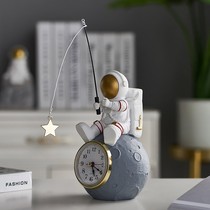 Astronaut clock ornaments desktop creative small clock desktop living room bedroom clock silent childrens gift clock