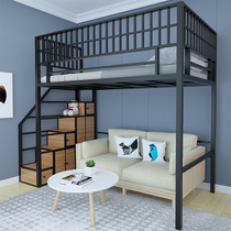 Elevated bed bed table loft-style bed duplex second floor bed apartment space-saving single upper floor loft overhead 1