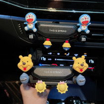 Car mobile phone bracket Cute goddess air outlet universal support car mobile phone navigation fixed support frame