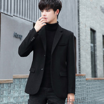 Rich bird suit men Korean version of slim men casual woolen woolen small suit autumn non-iron business fashion coat