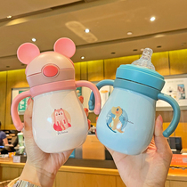 Baby warm bottle one Cup multi-purpose with scale 316 stainless steel big baby sip Cup