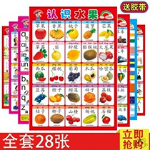 Wall map baby baby wall sticker cognitive Enlightenment 0-3 years old picture literacy silent early childhood