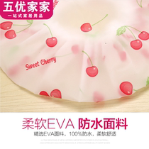 Thickened shower cap Waterproof shower cap Shower double head cover cap Kitchen anti-fume hat Womens bath hair cover