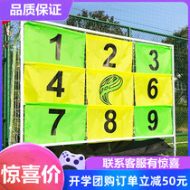 Portable sports kindergarten Mobile precision game Nine grid football door Childrens equipment School props