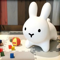  Childrens inflatable toy Miffy jumping rabbit Jumping horse Increasing and thickening horse riding horse Jumping Trojan baby riding