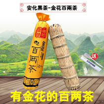 Black tea Hunan Anhua Jinhua Hundred Two Tea Leaves Old Black Tea Small Thousand Two Tea Pillars Authentic Gift Collection Tea