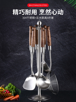 Thickened 304 stainless steel spatula stir-fry iron shovel home kitchen anti-hot stir-fry spoon Colander kitchen set