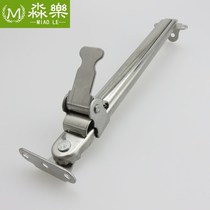 Window non-perforated plastic steel window long arm pull rod switch door and window toilet sliding window stopper push-pull wind support