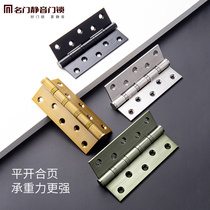 Famous door hardware 5 inch silent hinge stainless steel slotted bearing hinge door folding hinge flat thick 3mm