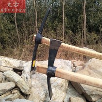  Cross Pickaxe axe Steel pickaxe head foreign pickaxe Wasteland pickaxe Digging tree roots Bamboo shoots Coal tools Outdoor foreign pickaxe flat-pointed pickaxe axe